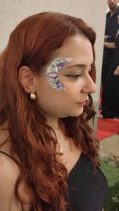 glitter makyajı